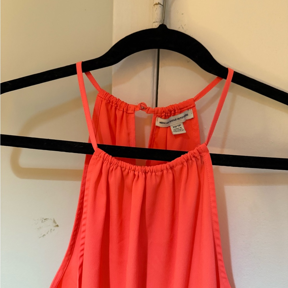 NWOT American Eagle Outfitters Pink Halter Sundress Sleeveless - Picture 3 of 6